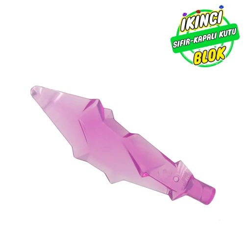 LEGO® Minifigür Kristal Desenli Kılıç Şeffaf Koyu Pembe Sıfır