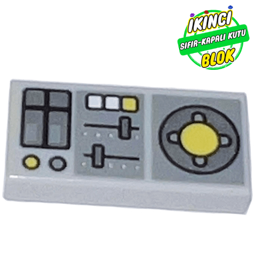 LEGO® 1 x 2 Araç Kontrol Paneli Açık Mavimsi Gri Sıfır