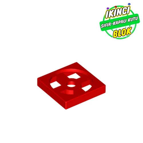 LEGO® 2 x 2 Turntable Tabanı Kırmızı Sıfır