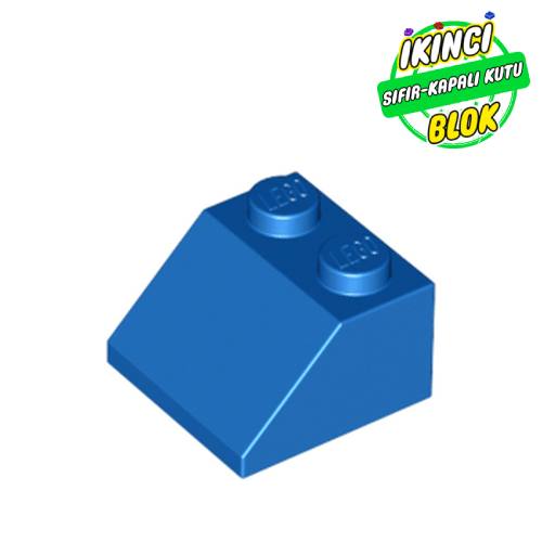 LEGO® 2 x 2 45 Derece Eğimli Parça Mavi Sıfır