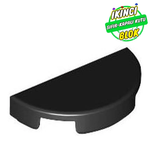 LEGO® Tile Round 1 x 2 Half Circle Siyah Sıfır