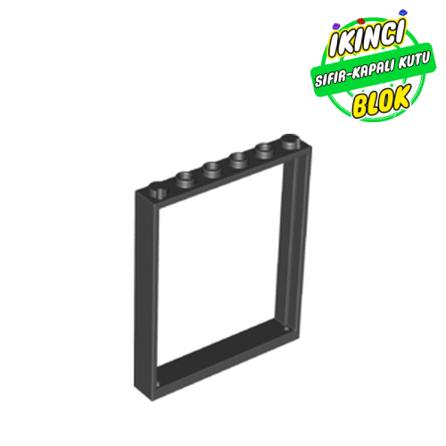 LEGO® 1 x 6 x 6 Çerçeve Siyah Sıfır