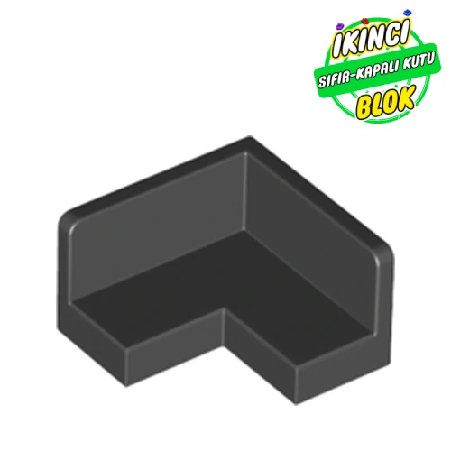 LEGO® 2 x 2 x 1 Köşe Panel Siyah Sıfır