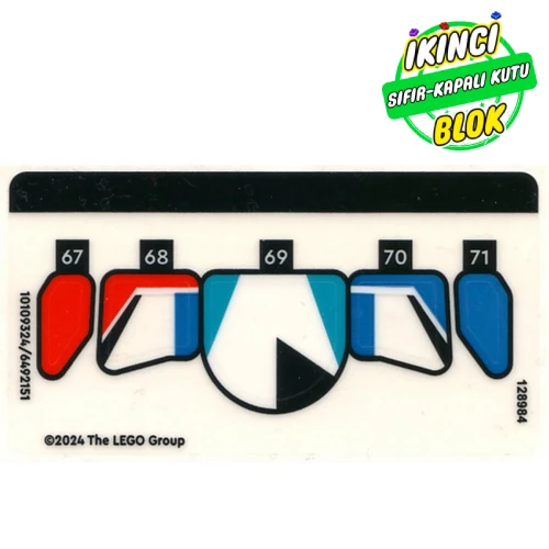 LEGO® Sticker Sheet 3 for Set 76922-1 Renk Yok / Herhangi Bir Renk Sıfır