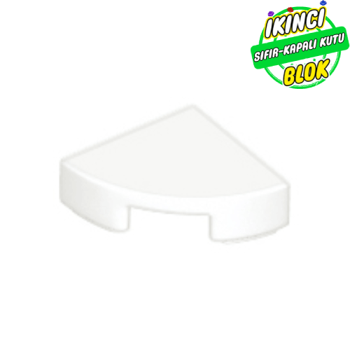 LEGO® 1 x 1 Çeyrek Plaka Beyaz Sıfır