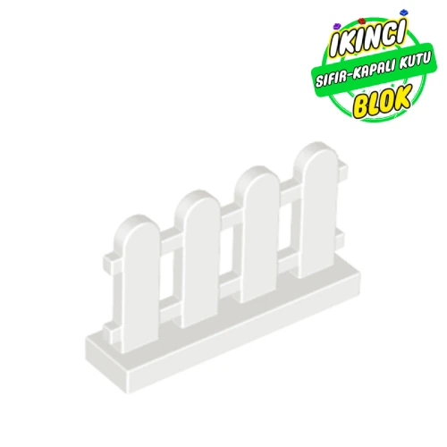 LEGO® Picket Fence 1 x 4 x 2 Beyaz Sıfır