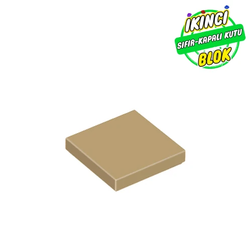 LEGO® Tile 2 x 2 with Groove Koyu Bej Sıfır