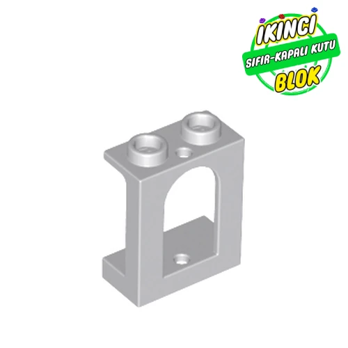 LEGO® Window 1 x 2 x 2 Castle Açık Mavimsi Gri Sıfır