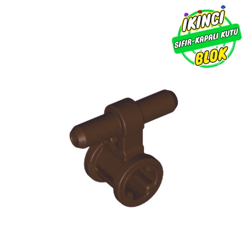 LEGO® Pnömatik Bağlayıcı Aks Girişli Koyu Kahverengi Sıfır