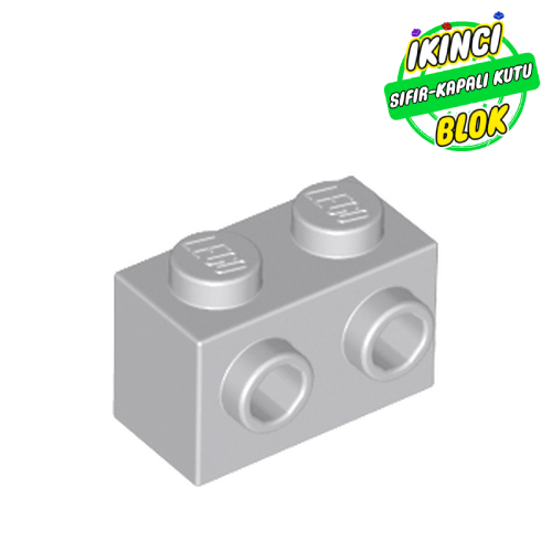 LEGO® 1 x 2 Tek Yön Studlı Modifiye Tuğla Açık Mavimsi Gri Sıfır