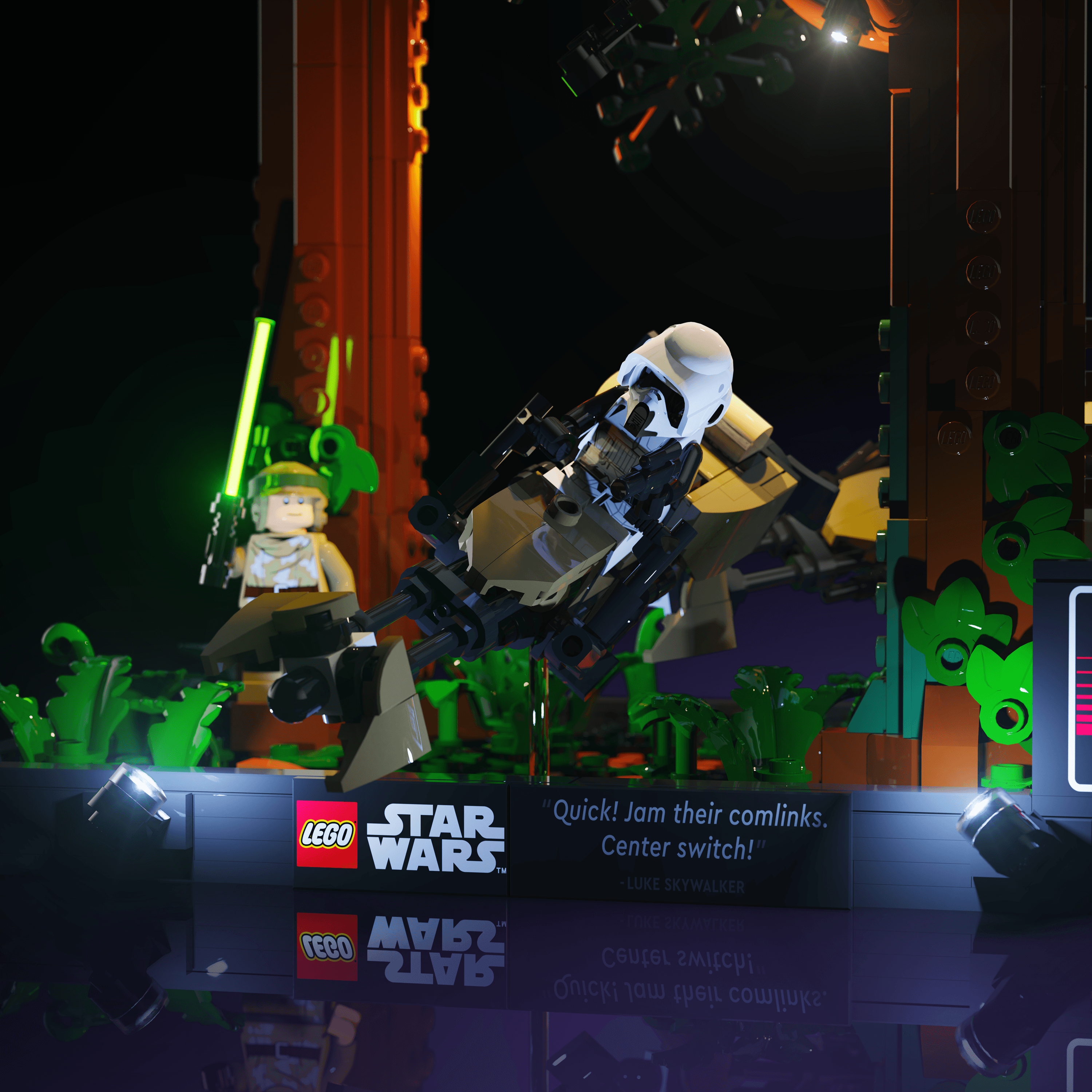 LEGO® 75353 Star Wars Endor Speeder Chase Diorama Işık Kiti