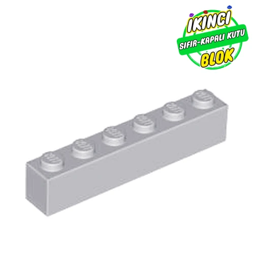 LEGO® Brick 1 x 6 Açık Mavimsi Gri Sıfır