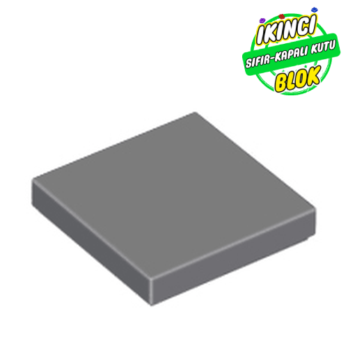 LEGO® 2 x 2 Düz Plaka Koyu Mavimsi Gri Sıfır