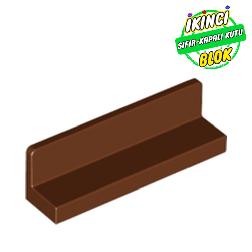 LEGO® 1 x 4 x 1 Panel Kızıl Kahverengi Sıfır