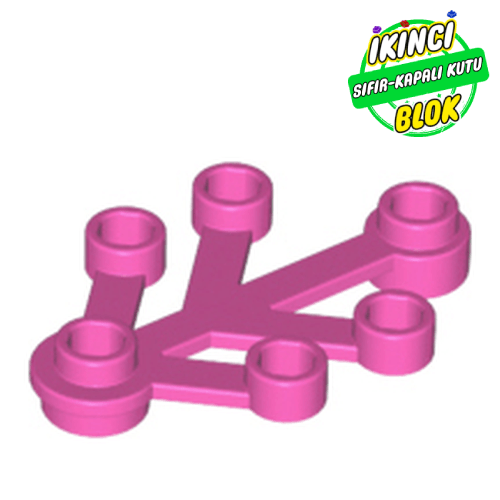 LEGO® 4 x 3 Bitki Yaprakları Koyu Pembe Sıfır