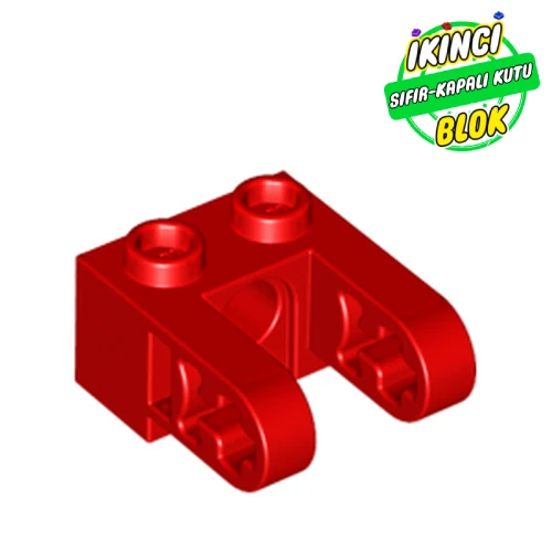 LEGO® 1 x 2 Liftarm Bağlantılı Technic Bağlayıcı Kırmızı Sıfır