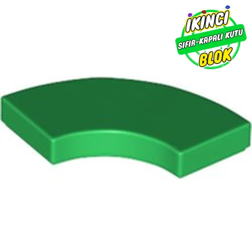 LEGO® Tile 2 x 2 Curved, Macaroni Yeşil Sıfır
