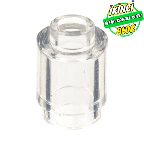 LEGO® 1 x 2 Kavisli Tuğla Şeffaf Sıfır