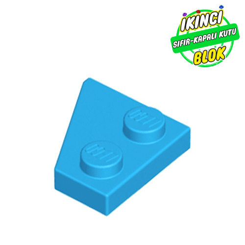 LEGO® 2 x 2 Sağ Köşe Plaka Koyu Azur Sıfır