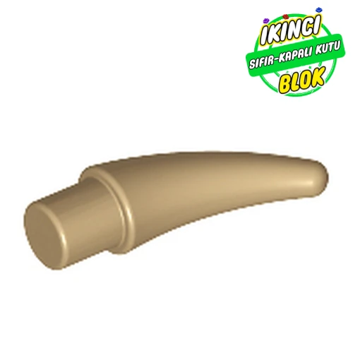 LEGO® Animal Body Part, Barb / Claw / Tooth / Talon / Horn, Small Koyu Bej Sıfır
