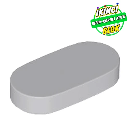 LEGO® Tile Round 1 x 2 Açık Mavimsi Gri Sıfır