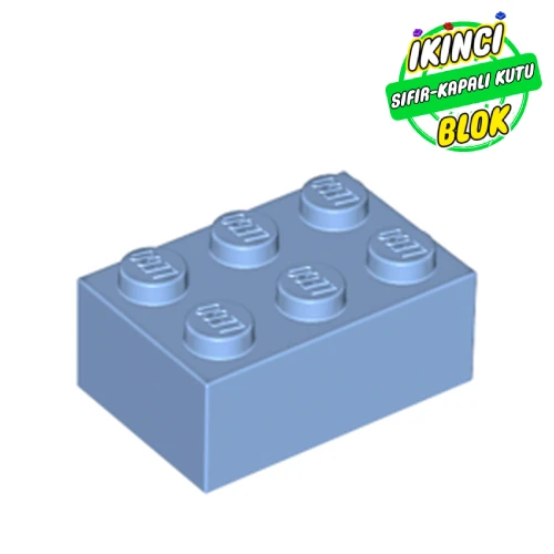 LEGO® 2 x 3 Tuğla Orta Mavi Sıfır