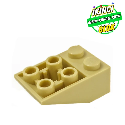 LEGO® Slope Inverted 33° 3 x 2 [Connections between Studs] Bej Sıfır
