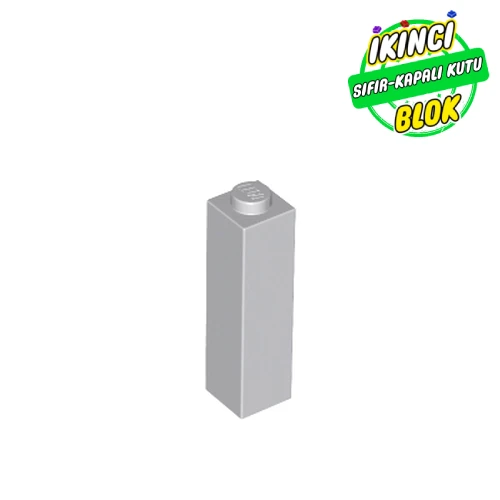 LEGO® Brick 1 x 1 x 3 Açık Mavimsi Gri Sıfır