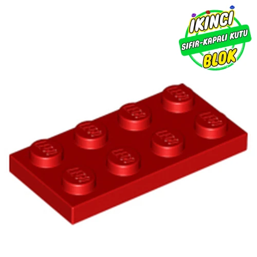 LEGO® Plate 2 x 4 Kırmızı Sıfır