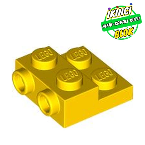 LEGO® Plate Special 2 x 2 x 2/3 with Two Studs On Side and Two Raised - Updated Version Sarı Sıfır