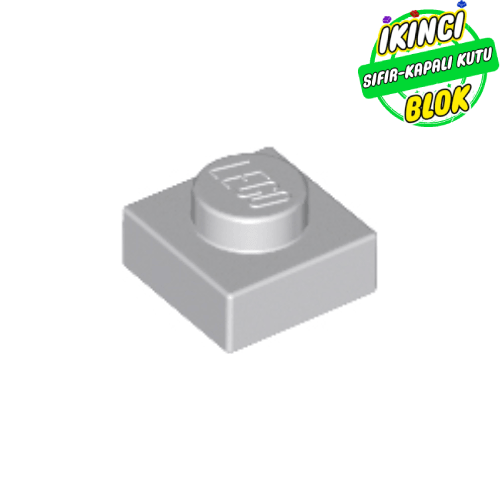 LEGO® 1 x 1 Plaka Açık Mavimsi Gri Sıfır