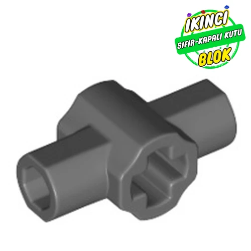 LEGO® Large Figure Weapon Lightsaber Hilt with Axle Hole and Two Bar Holders Koyu Mavimsi Gri Sıfır