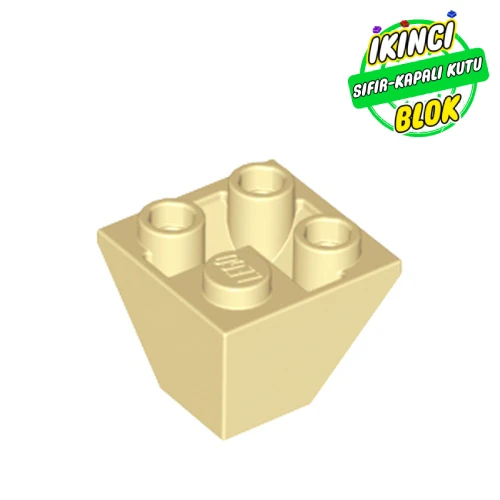 LEGO® Slope Inverted 45° 2 x 2 Double Convex Bej Sıfır