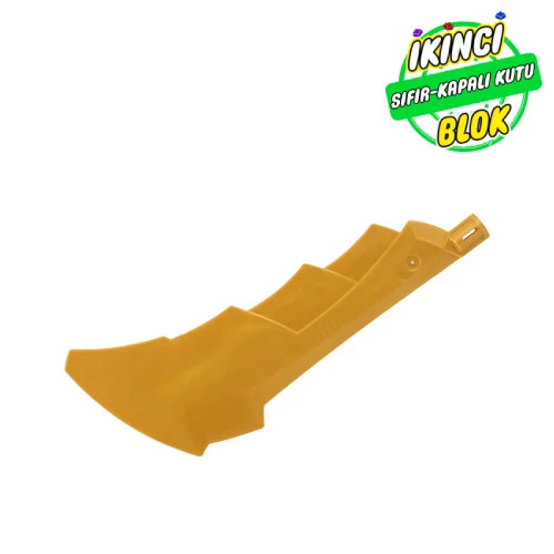 LEGO® Large Figure Weapon Sword with Axle Connector İnci Altın Sıfır