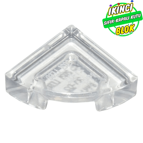 LEGO® 1 x 1 Çeyrek Düz Plaka Şeffaf Sıfır