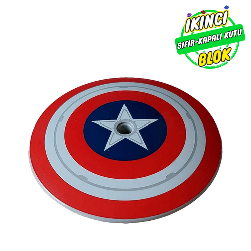 LEGO® 9 x 9 Kaptan Amerika Kalkanı Açık Mavimsi Gri Sıfır