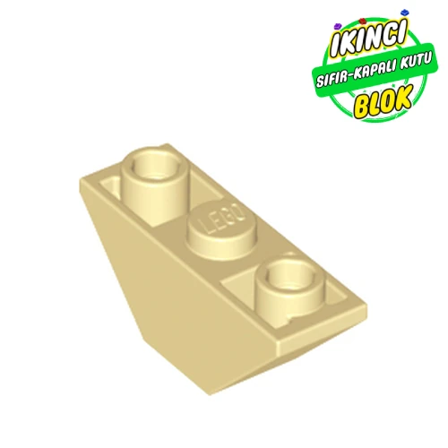LEGO® Slope Inverted 45° 3 x 1 Double with 2 Blocked Open Studs Bej Sıfır