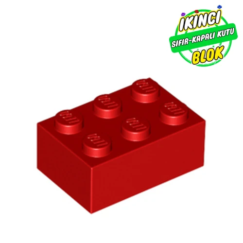 LEGO® 2 x 3 Tuğla Kırmızı Sıfır