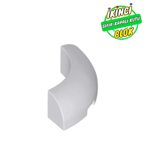 LEGO® Brick Round Corner 3 x 3 x 1 No Studs Açık Mavimsi Gri Sıfır