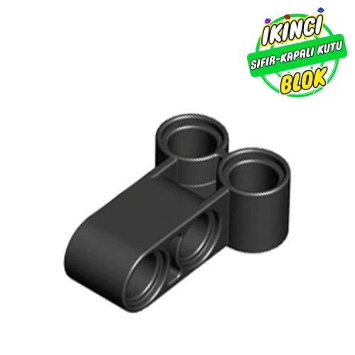 LEGO® Technic Pin Connector Perpendicular Long Siyah Sıfır