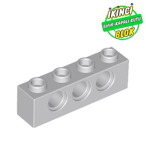 LEGO® 1 x 4 3 Pimli Technic Tuğla Açık Mavimsi Gri Sıfır