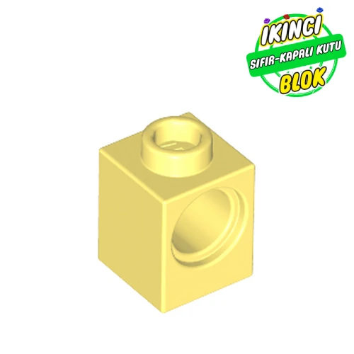 LEGO® Technic Brick 1 x 1 with Pin Hole Parlak Açık Sarı Sıfır