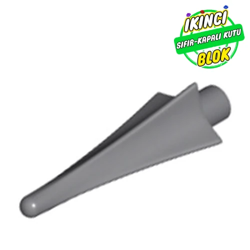 LEGO® Weapon Spear Tip with Fins Koyu Mavimsi Gri Sıfır