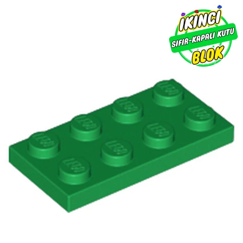 LEGO® Plate 2 x 4 Yeşil Sıfır