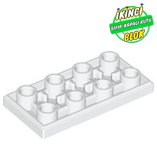 LEGO® Tile Special 2 x 4 Inverted Beyaz Sıfır