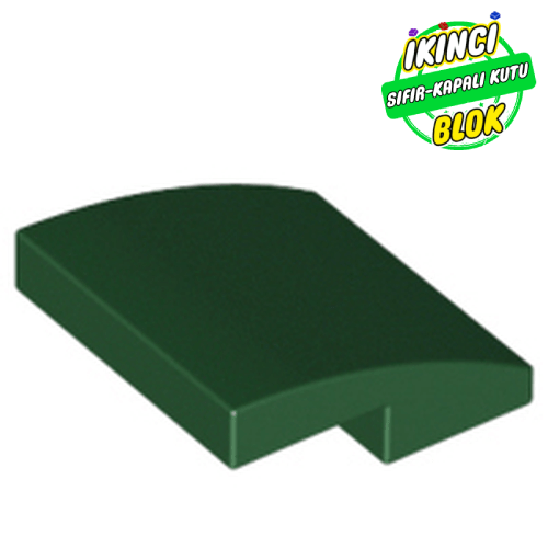 LEGO® 2 x 2 x 2/3 Eğimli Parça Koyu yeşil Sıfır
