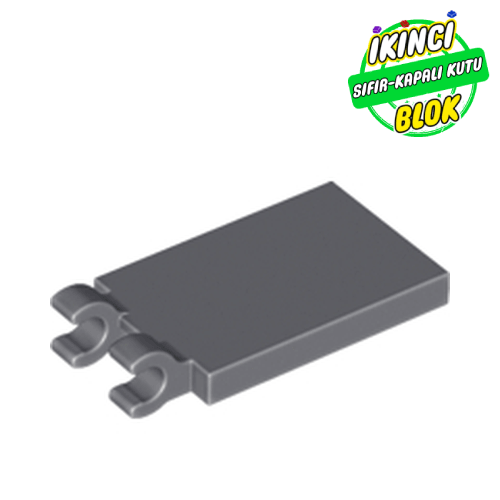 LEGO® 2 x 3 Düz Plaka Yan 2 Adet Yatay O Bağlantılı Koyu Mavimsi Gri Sıfır