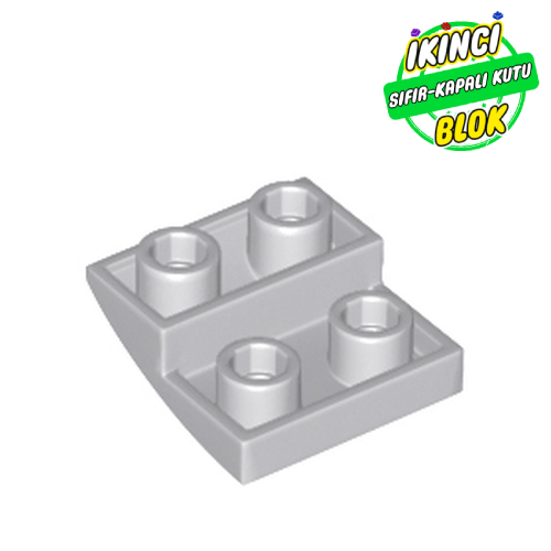 LEGO® 2 x 2 x 2/3 Eğimli Parça Ters Açık Mavimsi Gri Sıfır