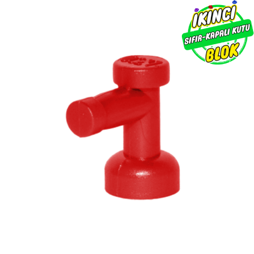 LEGO® 1 x 1 Musluk Kapalı Uçlu Kırmızı Sıfır