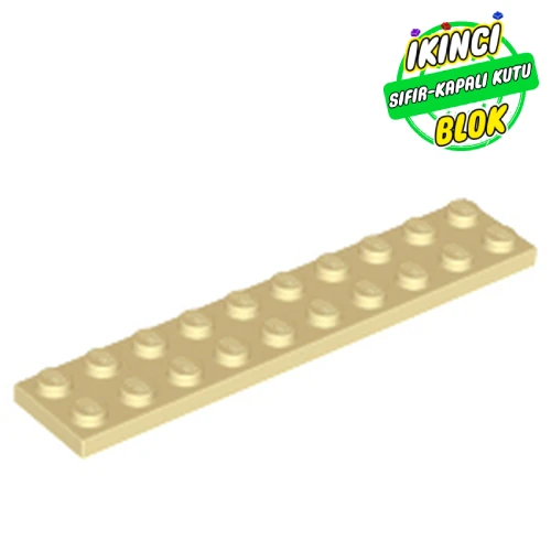 LEGO® Plate 2 x 10 Bej Sıfır